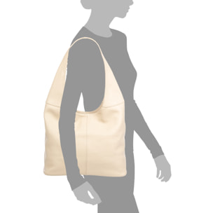 Bedonia Borsa a spalla Donna. Pelle autentica Dollaro.