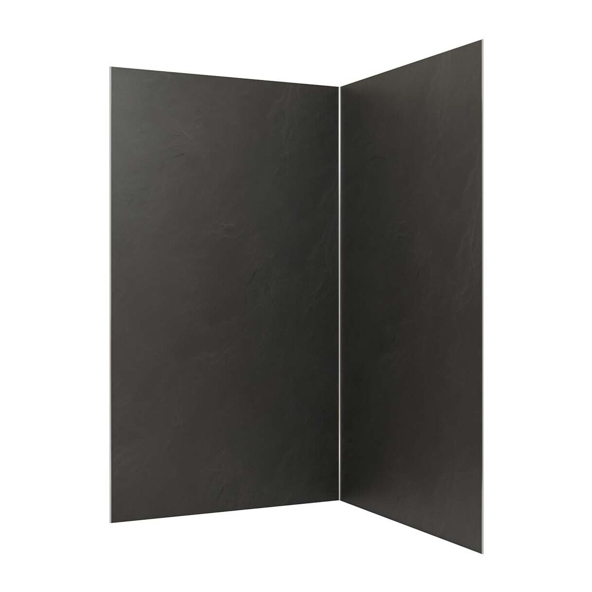 Pack 2 Panneaux Muraux Pierre Adoise 120+90x210 cm + Profilés Chrome