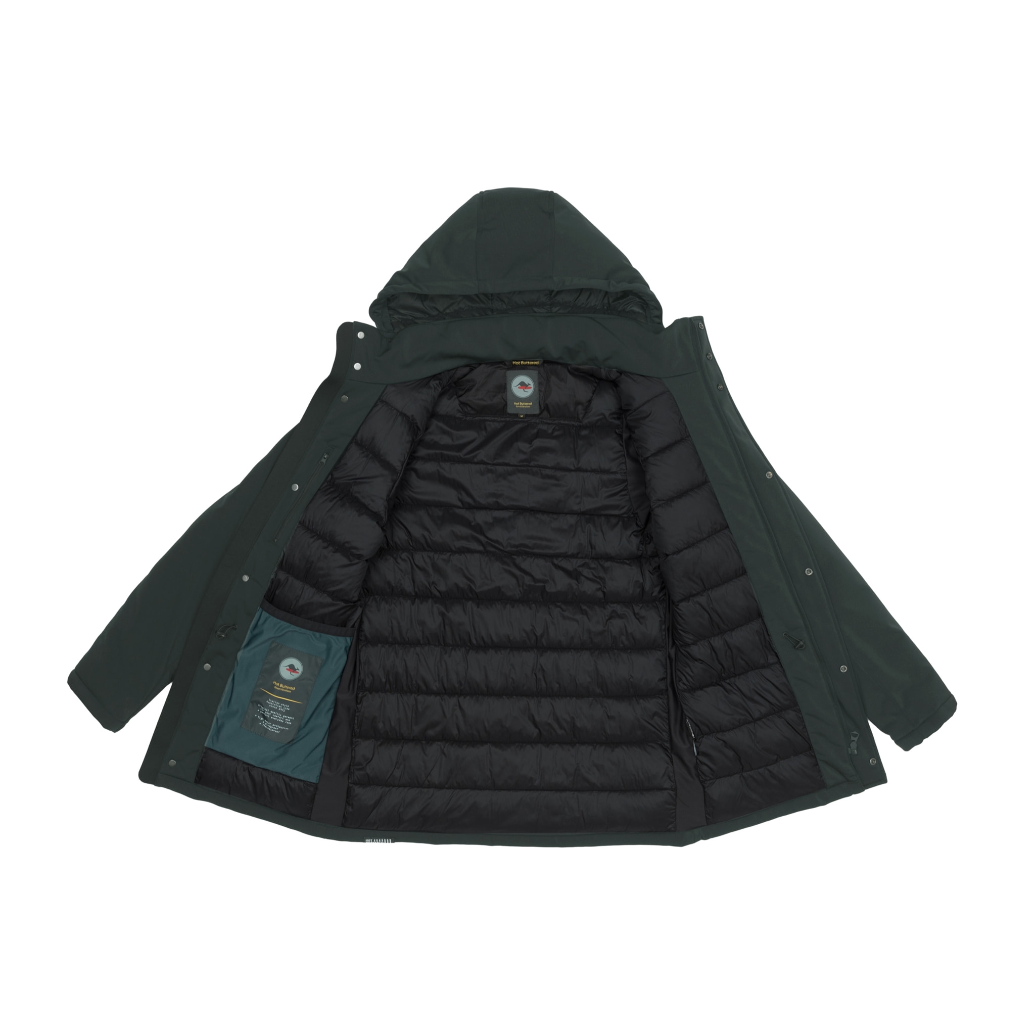 Chaqueta Hot Buttered térmica impermeable Nusakan verde