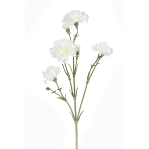 Fiore Di Garofanello. Altezza 62 Cm - Pezzi 12 - 18X62X16cm - Colore: Bianco - Bianchi Dino - Fiori Artificiali