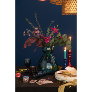 J-Line fleur Delphinium - plastique - mauve foncé - 12 pcs