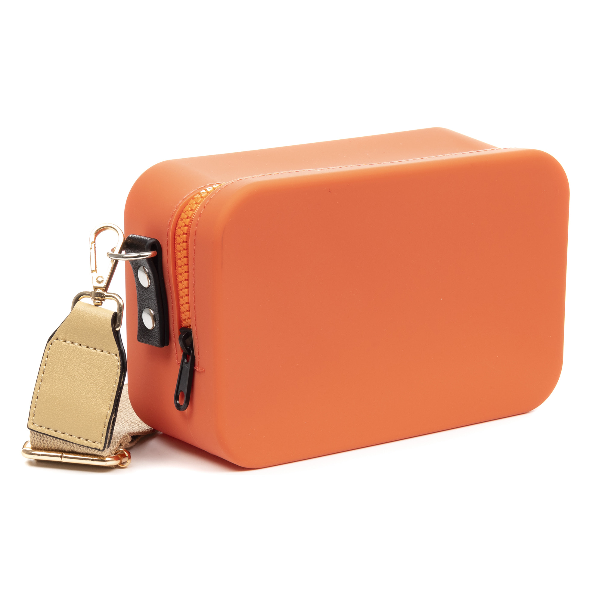 Villasanta bolso bandolera rectangular de silicona, con correa diseño intercambiable.