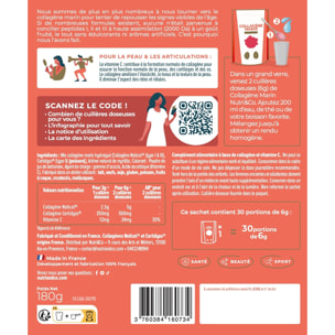 Nutri&Co Collagène Marin Type 1, 2 & 3 Peau & Articulations Goût Fruits Rouges - 180g