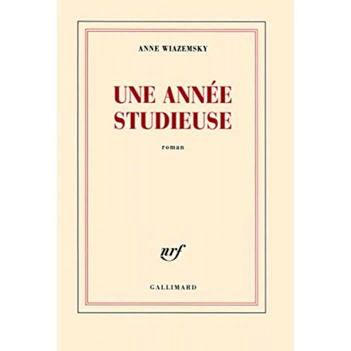 Wiazemsky, Anne | Une année studieuse | Livre d'occasion