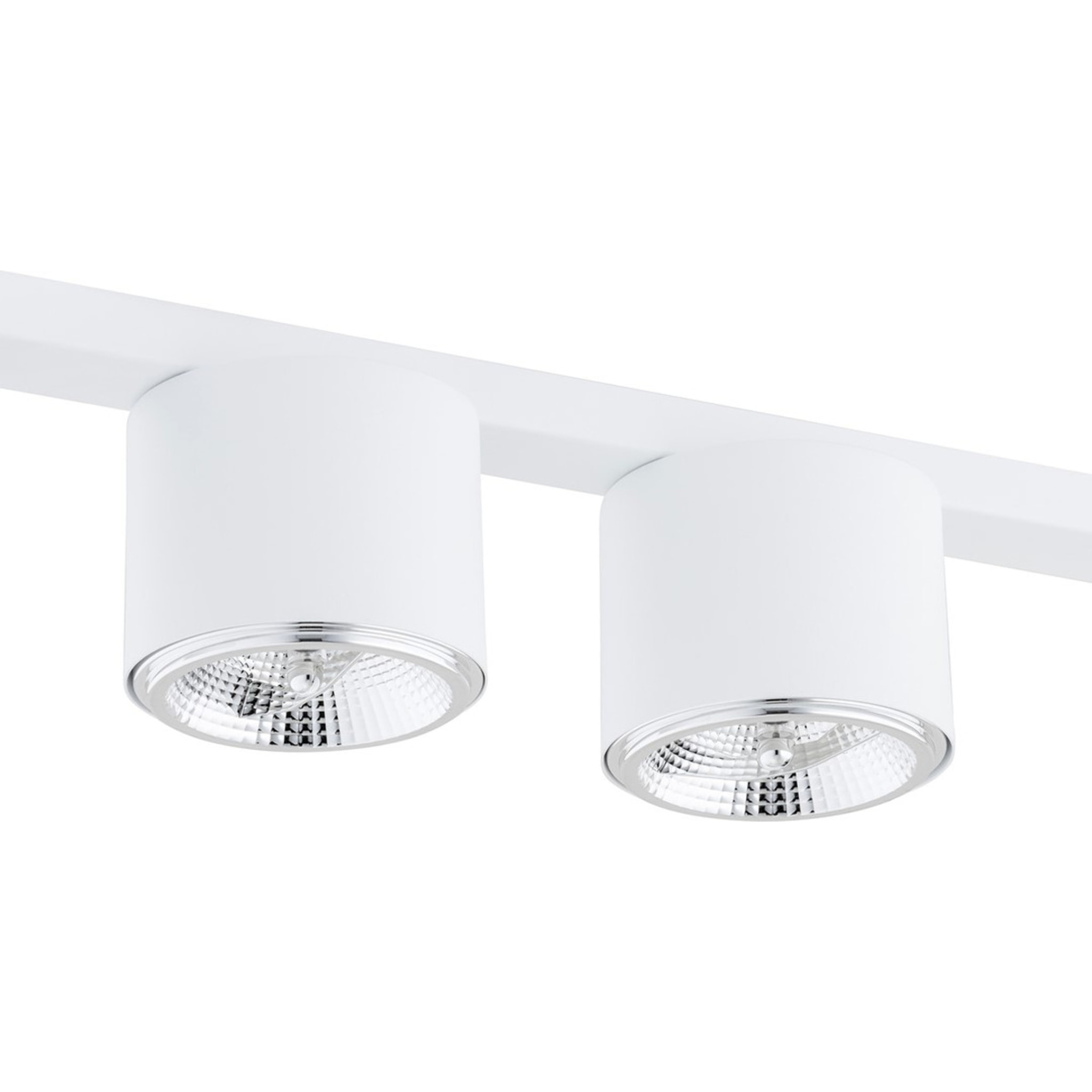 Lampada a sospensione Nano in acciaio bianco