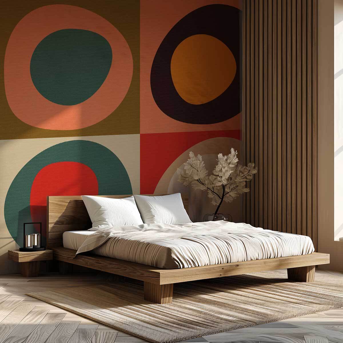 Papier peint panoramique Bauhaus audacieux  Intissé