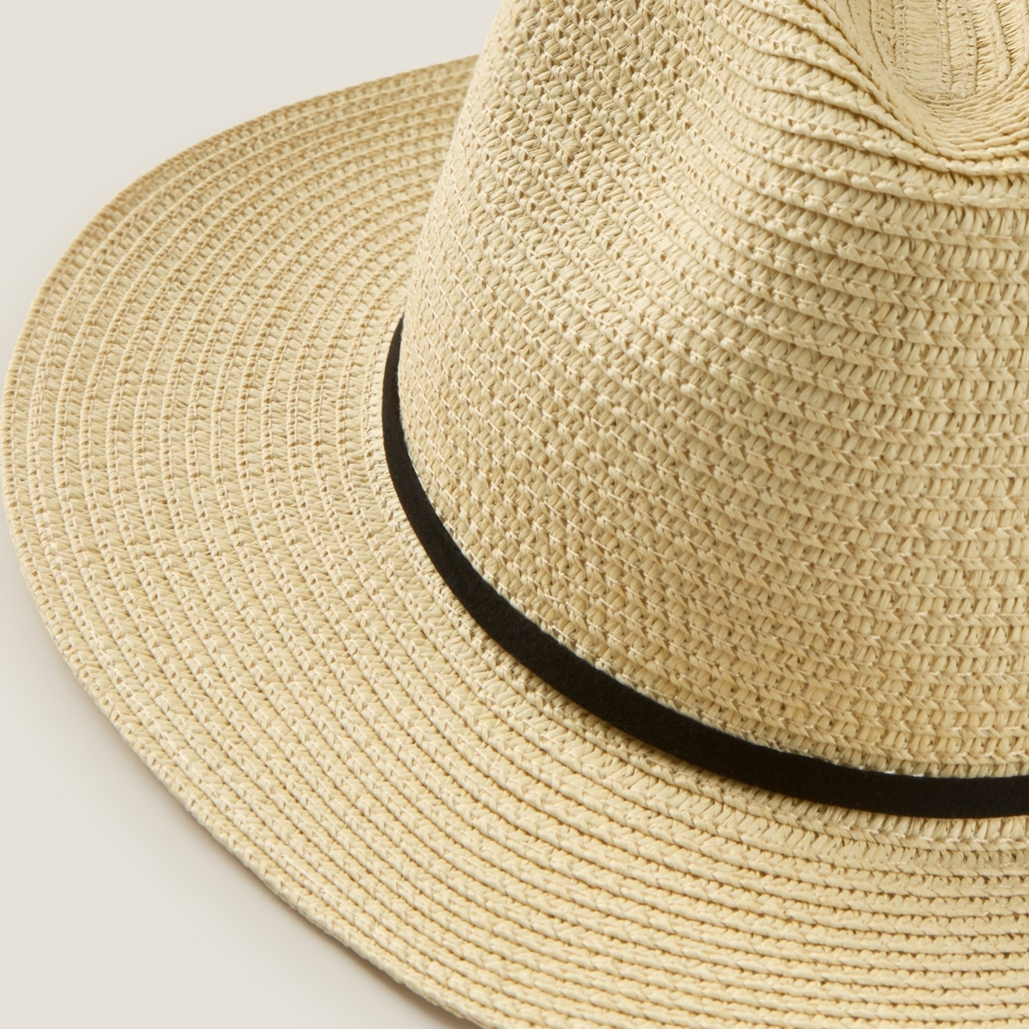 Sombrero playa natural Mika color marfil crudo