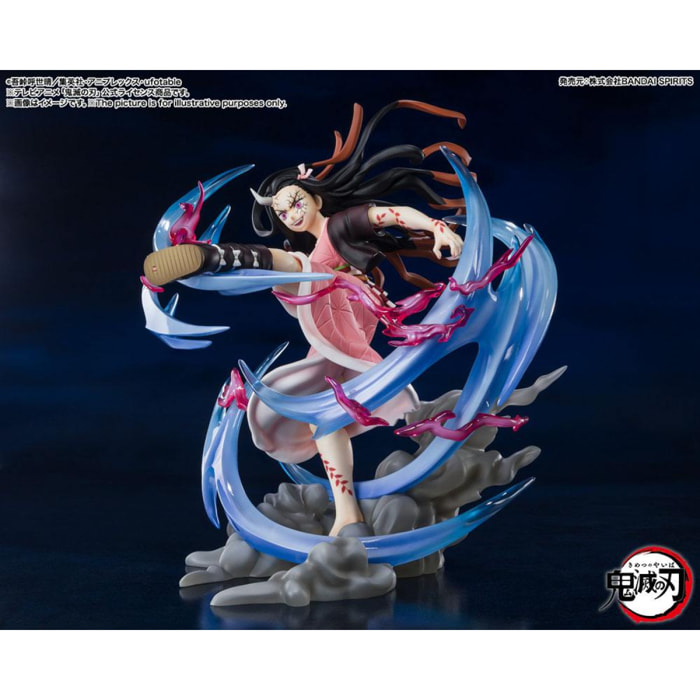 Demon Slayer: Kimetsu No Yaiba Figuartszero Pvc Statua Nezuko Kamado Demon Form Advancing Ver. 20 Cm Bandai Tamashii Nations