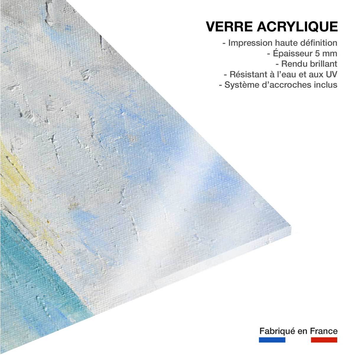 Tableau bateau aquarelle bretonne  Tableau plexiglas