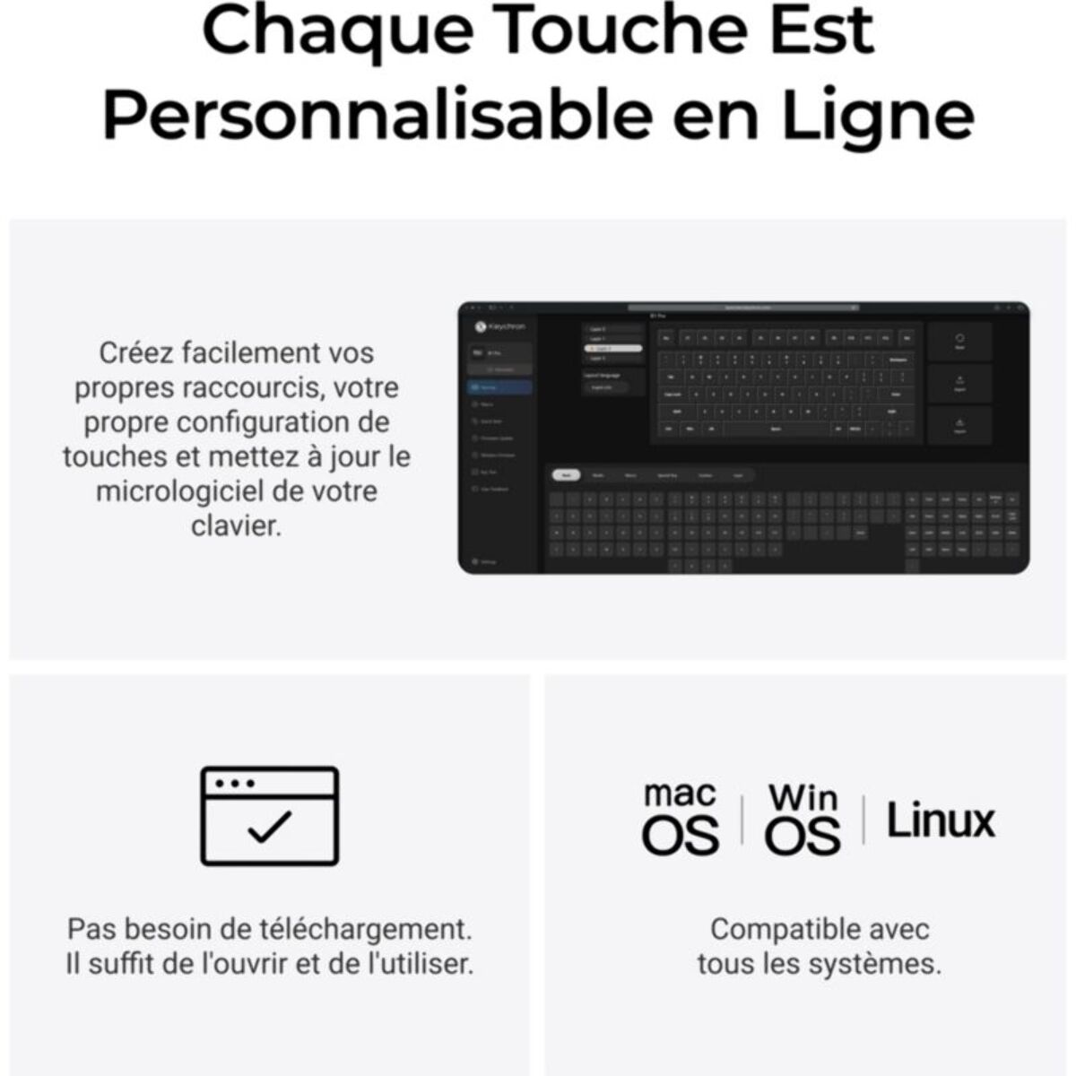 Clavier gamer sans fil KEYCHRON B1 Pro Ultra-Slim Wireless