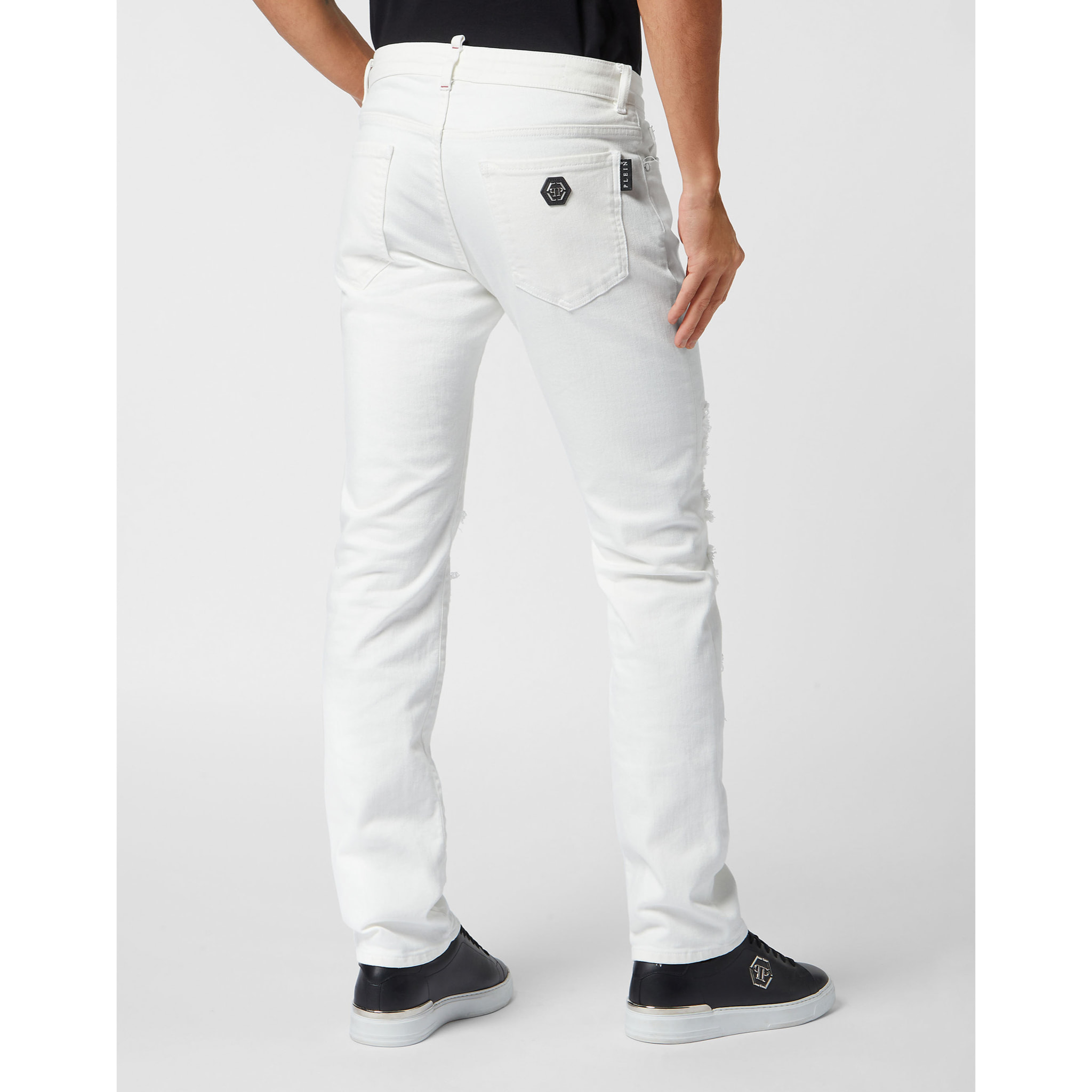 PHILIPP PLEIN Vaqueros de corte recto PYTHON