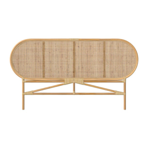 Tête de lit en rotin naturel 140 cm - Navahino