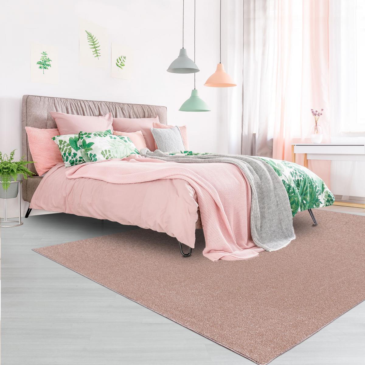 Tapis salon et chambre tissé motif uni JUFO