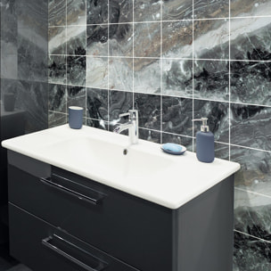 Stickers muraux - Sticker Mural Carrelage adhésif Cuisine Salle de Bain - 24 STICKERS CARRELAGES MARBRE DE LOURES