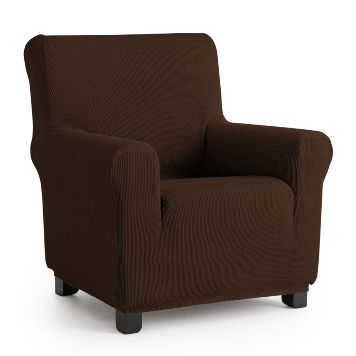 Funda de sillón elástica INKA Marrón