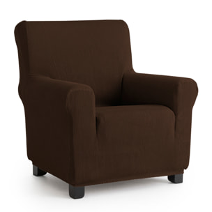 Funda de sillón elástica INKA Marrón