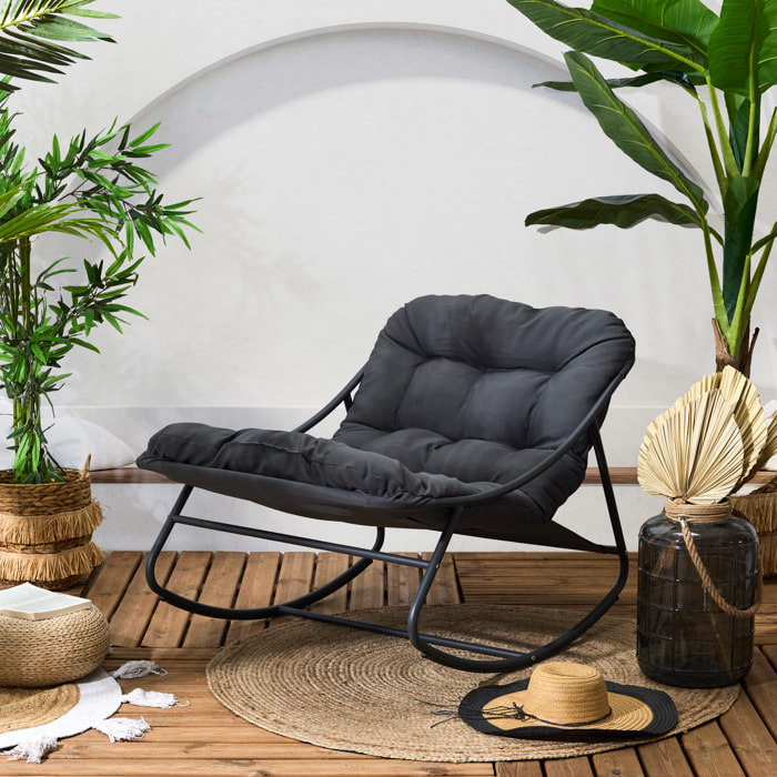 Fauteuil A Bascule Tenerife Anthracite