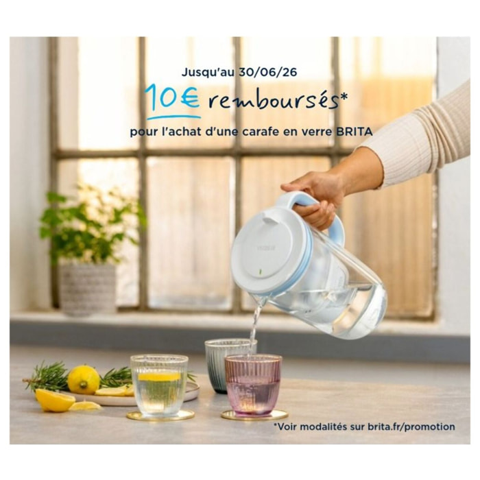 Carafe filtrante BRITA en verre model one