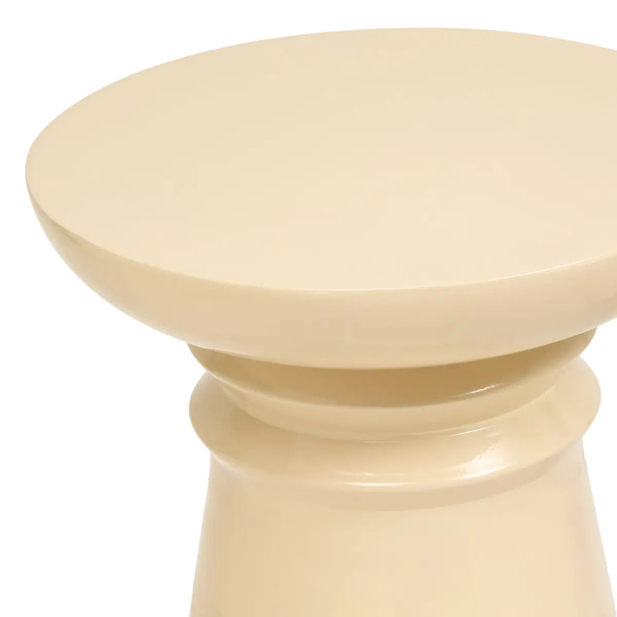 Table d'appoint Jaya ronde D.38cm blanc