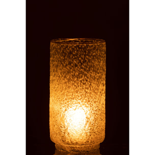 J-Line photophore Bord - verre - or/transparent - large