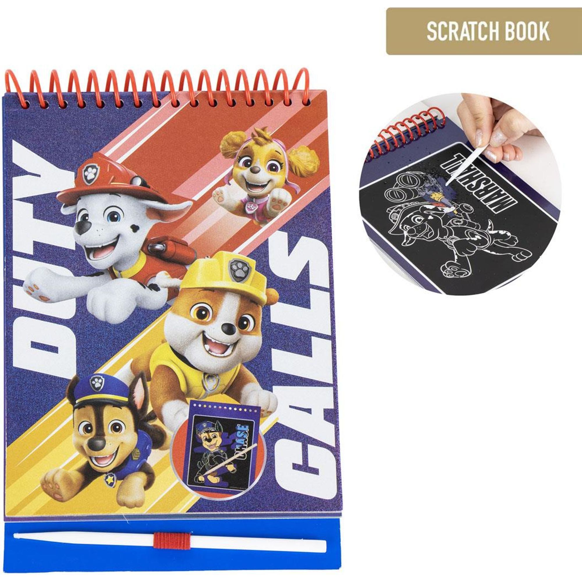 Set De Papelería Scratch Book Paw Patrol
