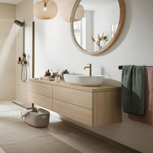 Mitigeur lavabo Tecturis S 110 Ecosmart+ Bronze brossé