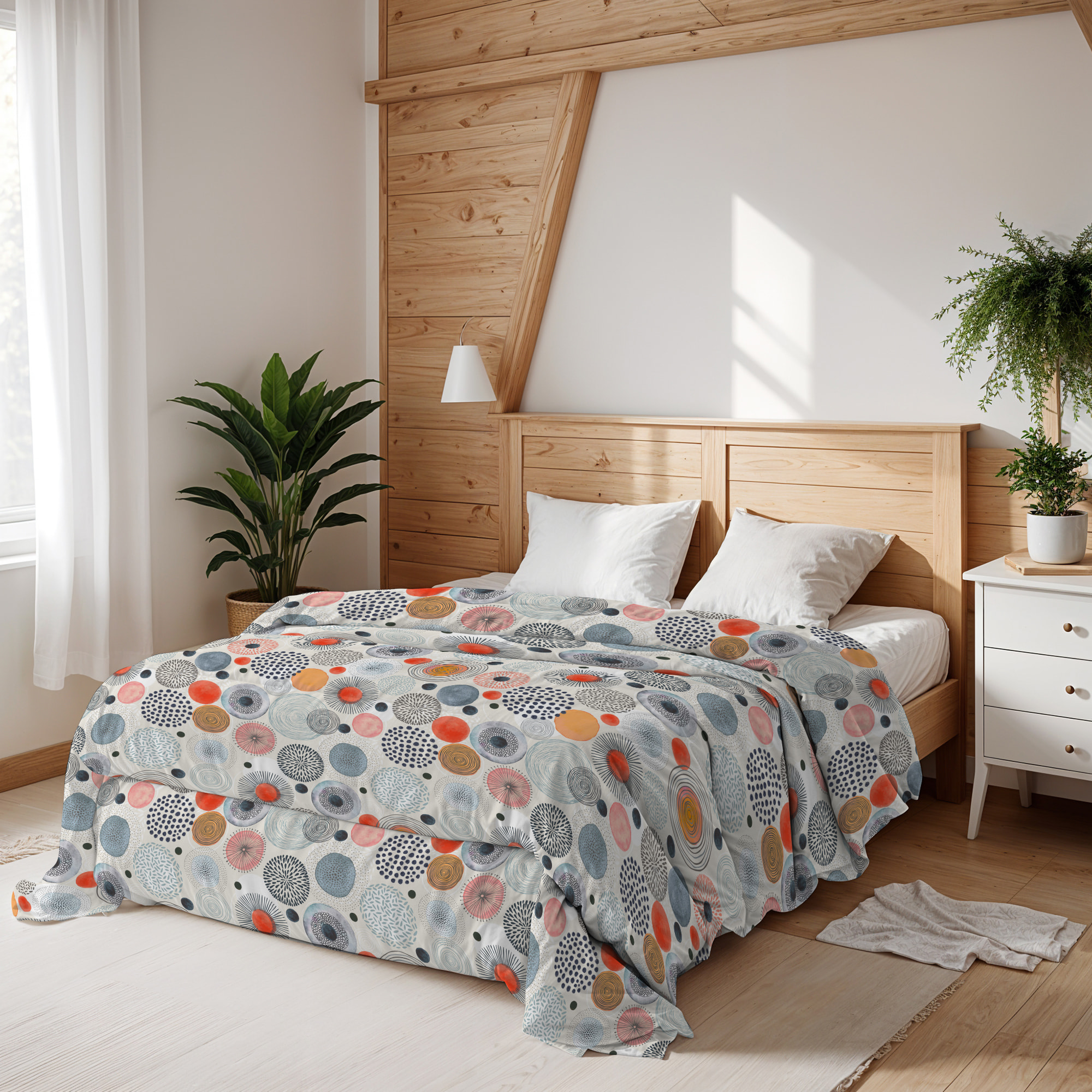 TRAPUNTA BASIC INVERNALE STAMPATA MATRIMONIALE, ACQUERELLO