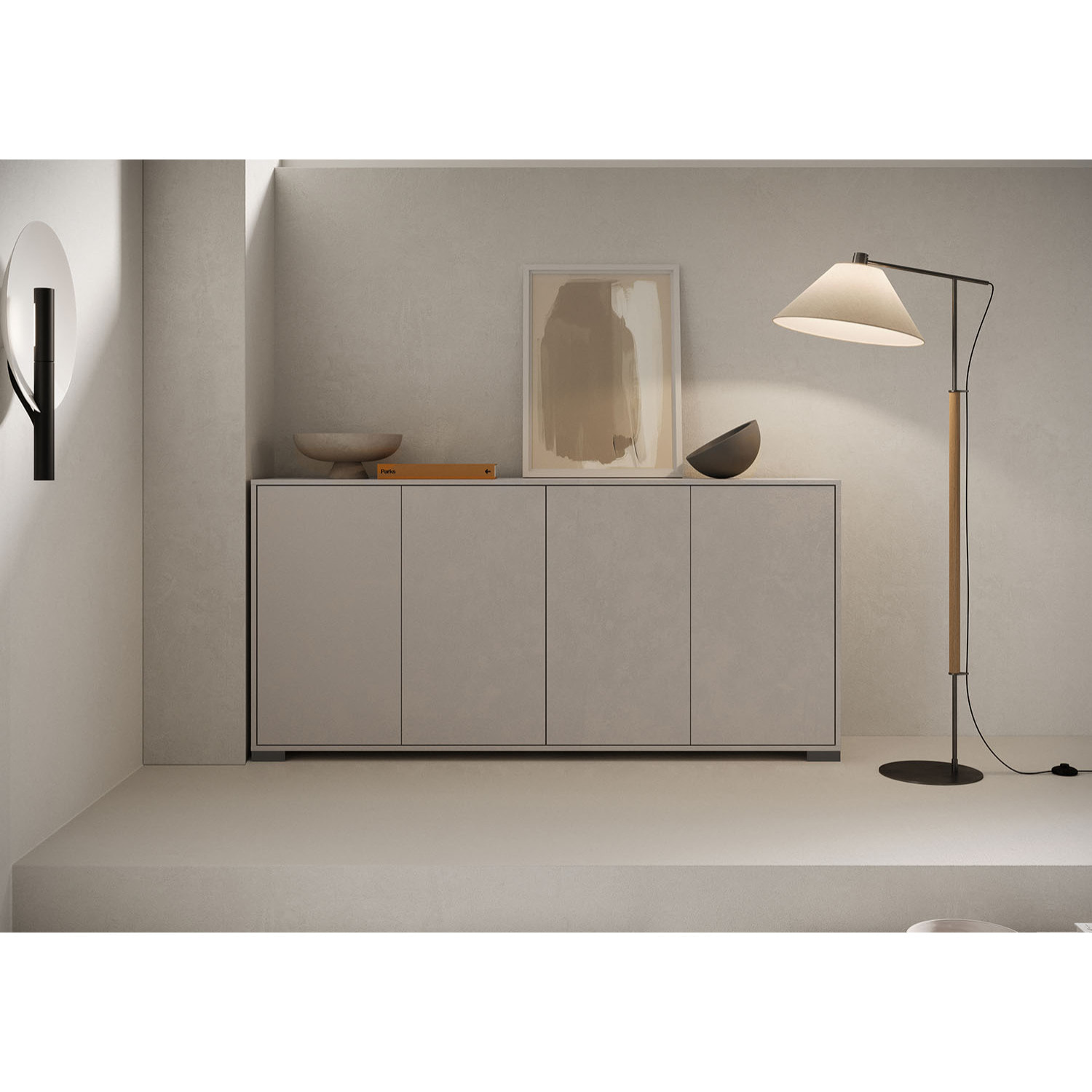Madia 4 ante 172x40x83 cm Lumina cashmere