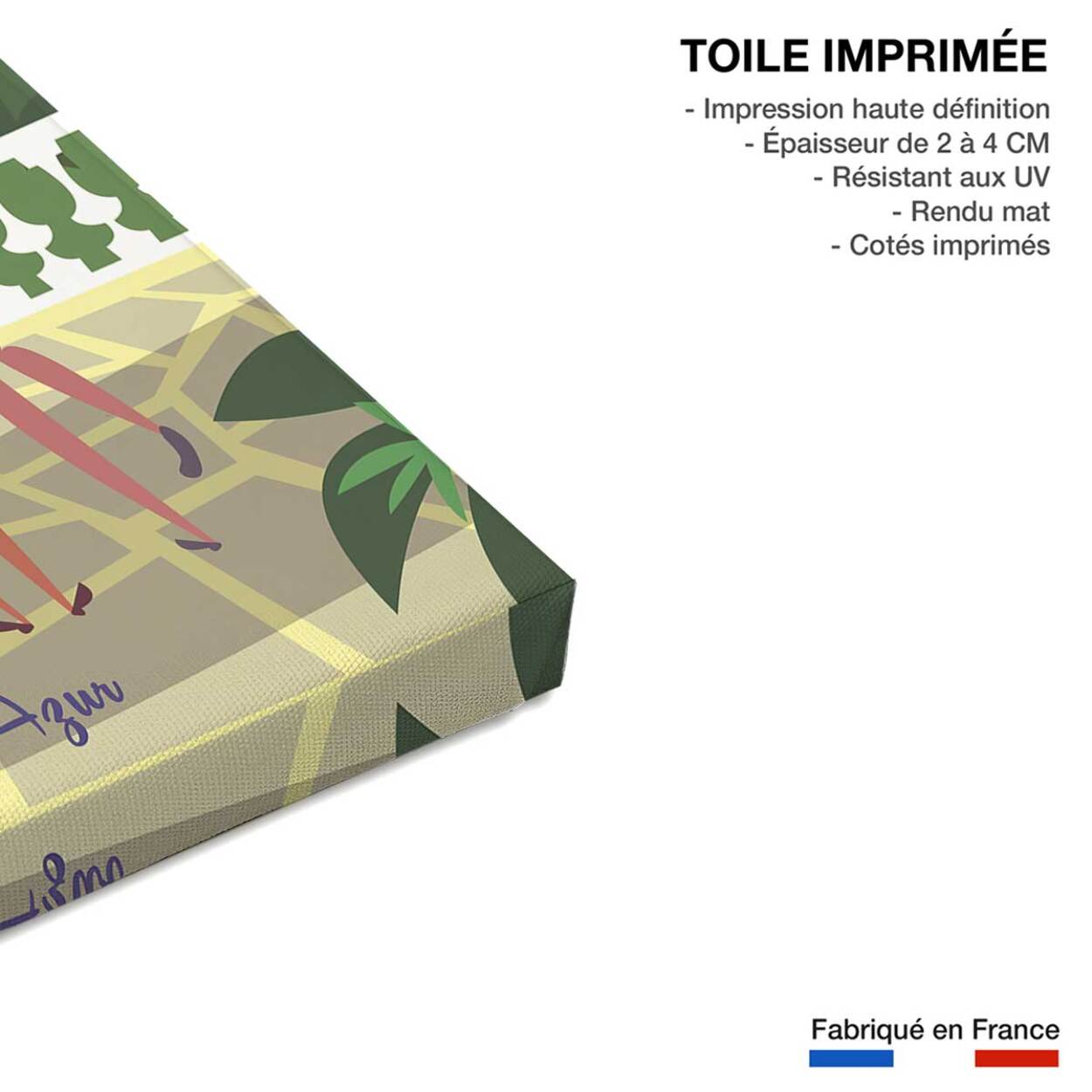 Tableau voyage à grasse Toile imprimée