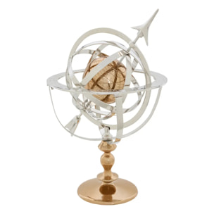 Globe armillaire Nell H.59cm argent