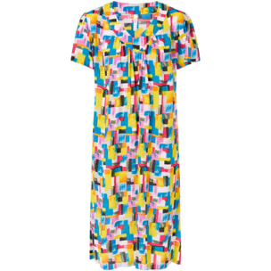 Vestido Viscosa Pico