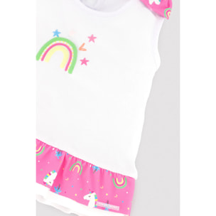 Set tessile con maglietta senza maniche