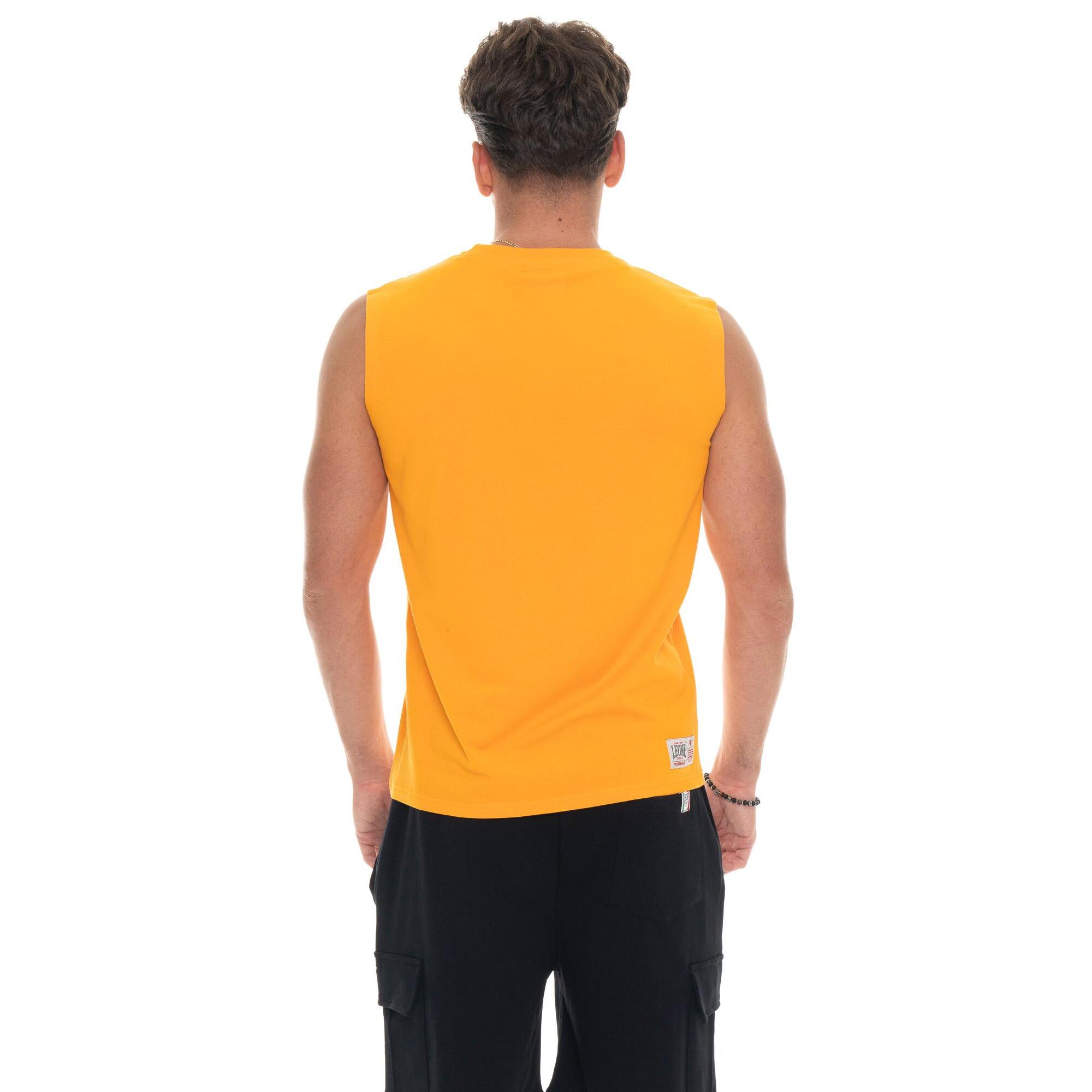Maglietta da uomo senza maniche con logo grande