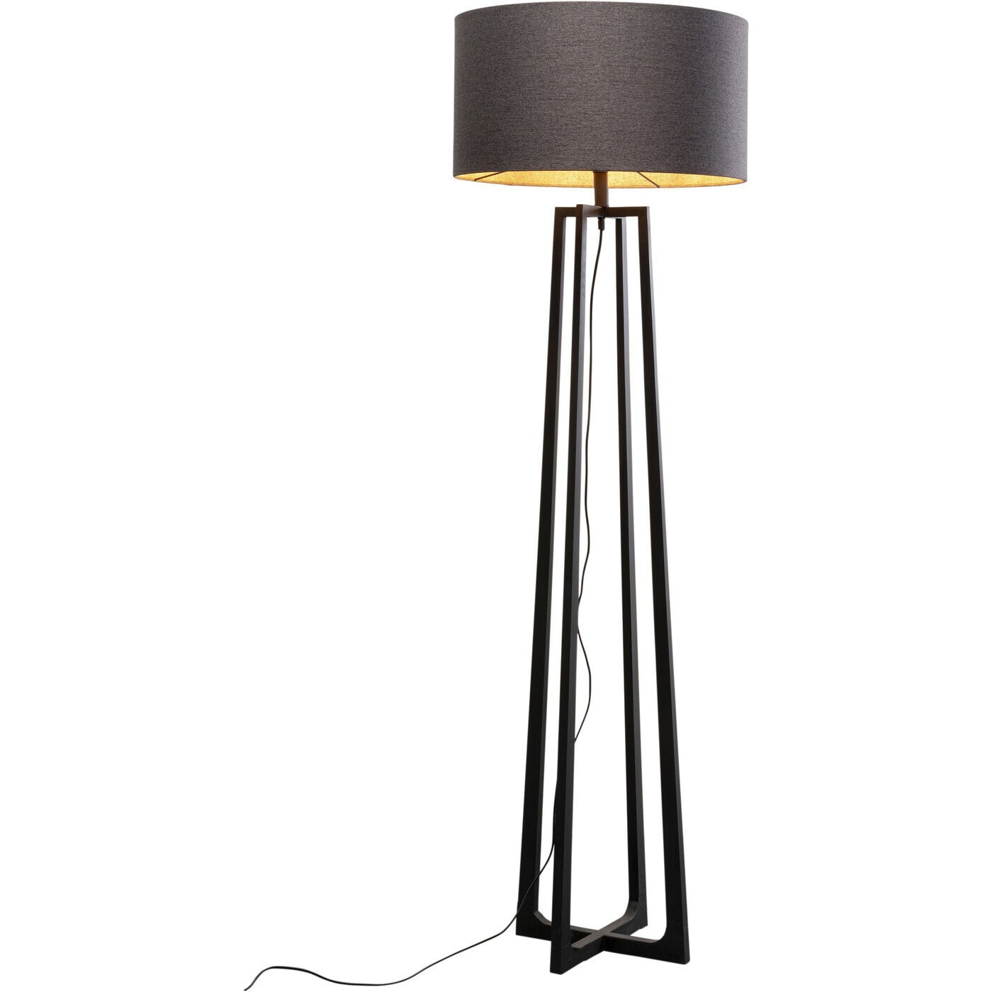 Lampadaire Timon noir 160cm Kare Design