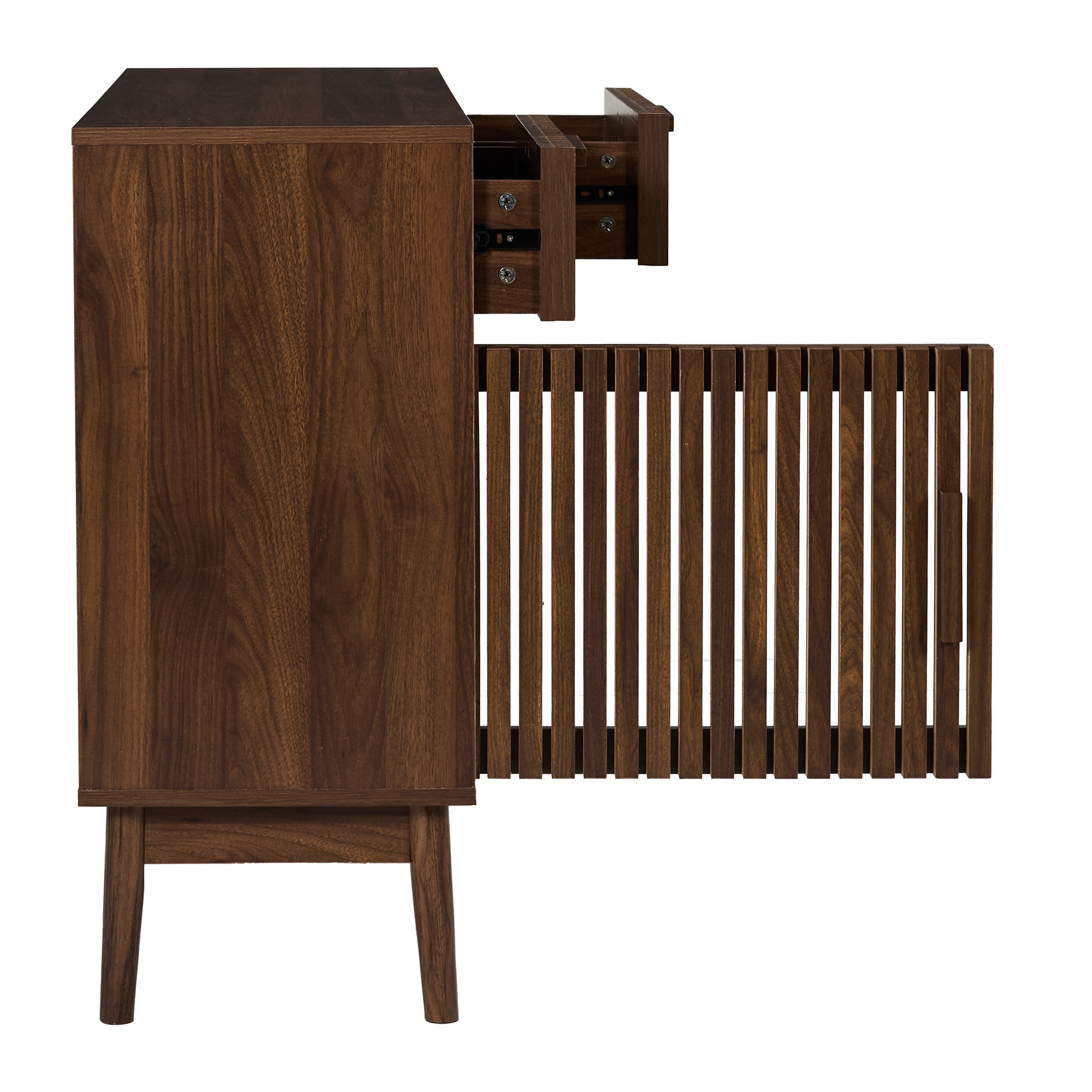 Buffet - HOME DECO FACTORY - Klaus - Élégant - Fonctionnel - Marron