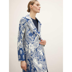 Motivi - Cappotto leggero jacquard - Blu