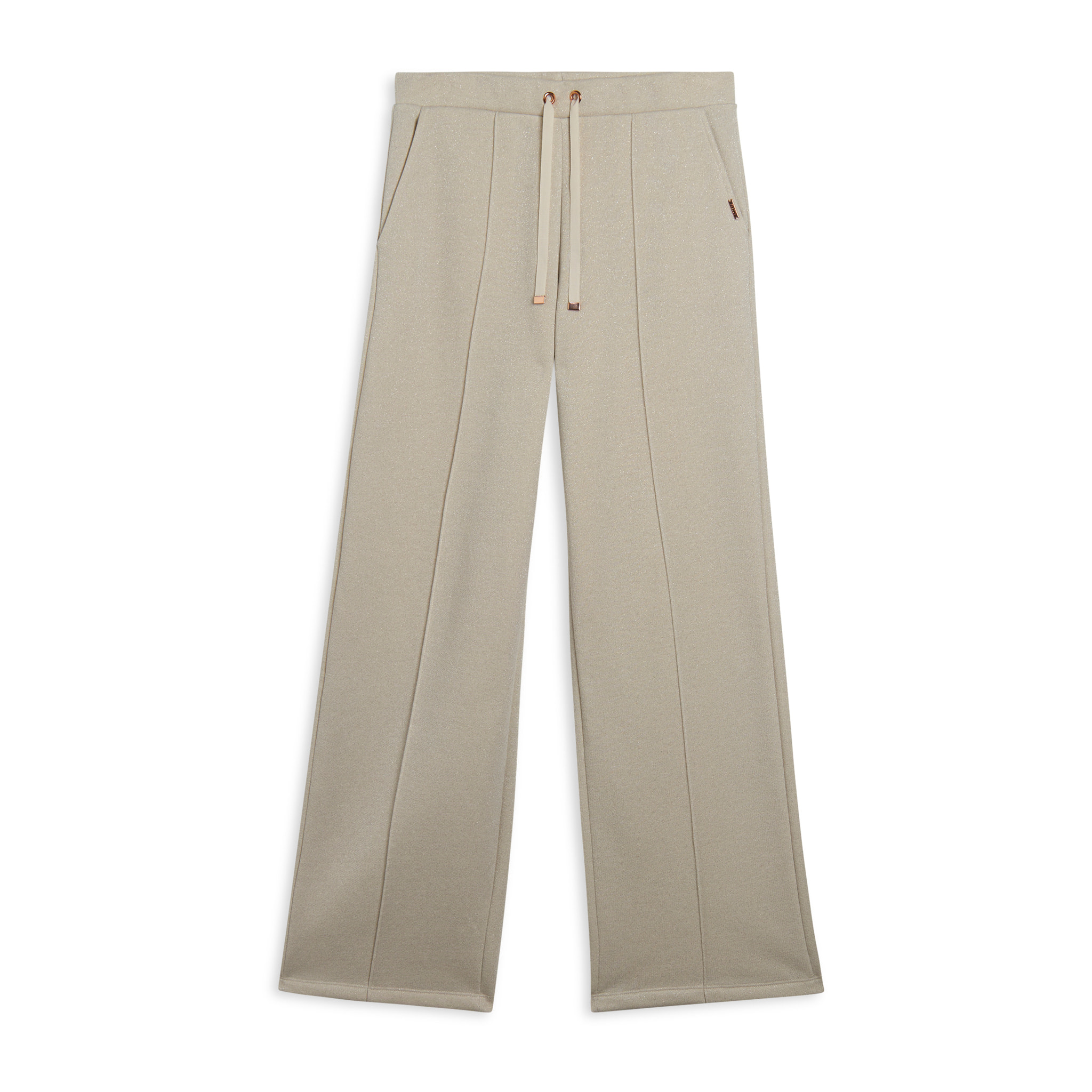 Pantaloni donna wide leg mélange lurex