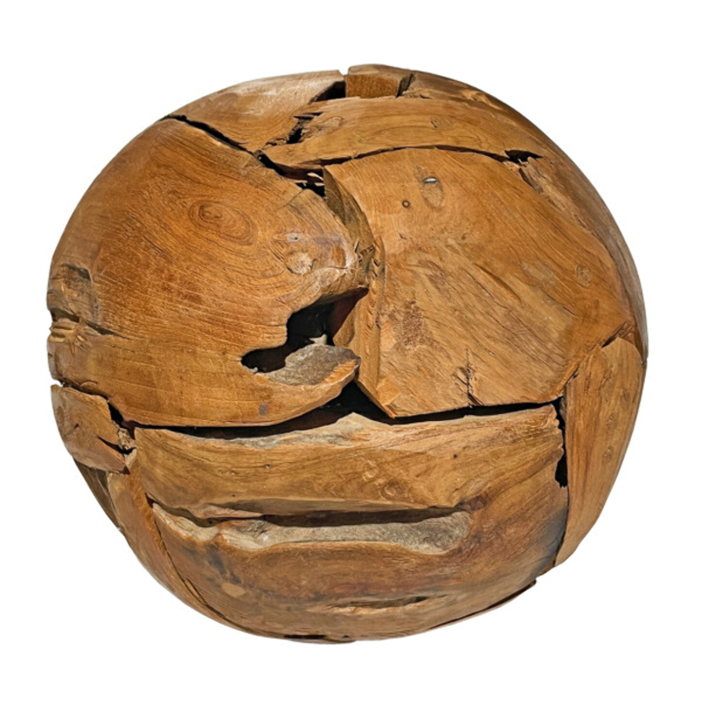 Boule décorative D. 30 cm en racine de bois de teck – TECK BALL