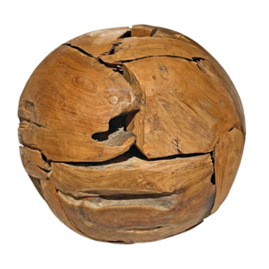 Boule décorative D. 30 cm en racine de bois de teck – TECK BALL