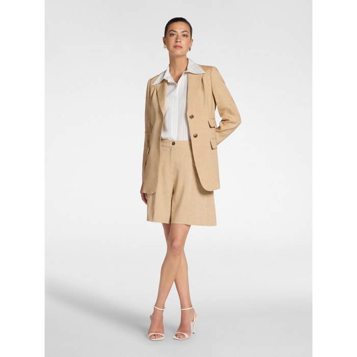 Elena Mirò - Bermudas sastre - Beige