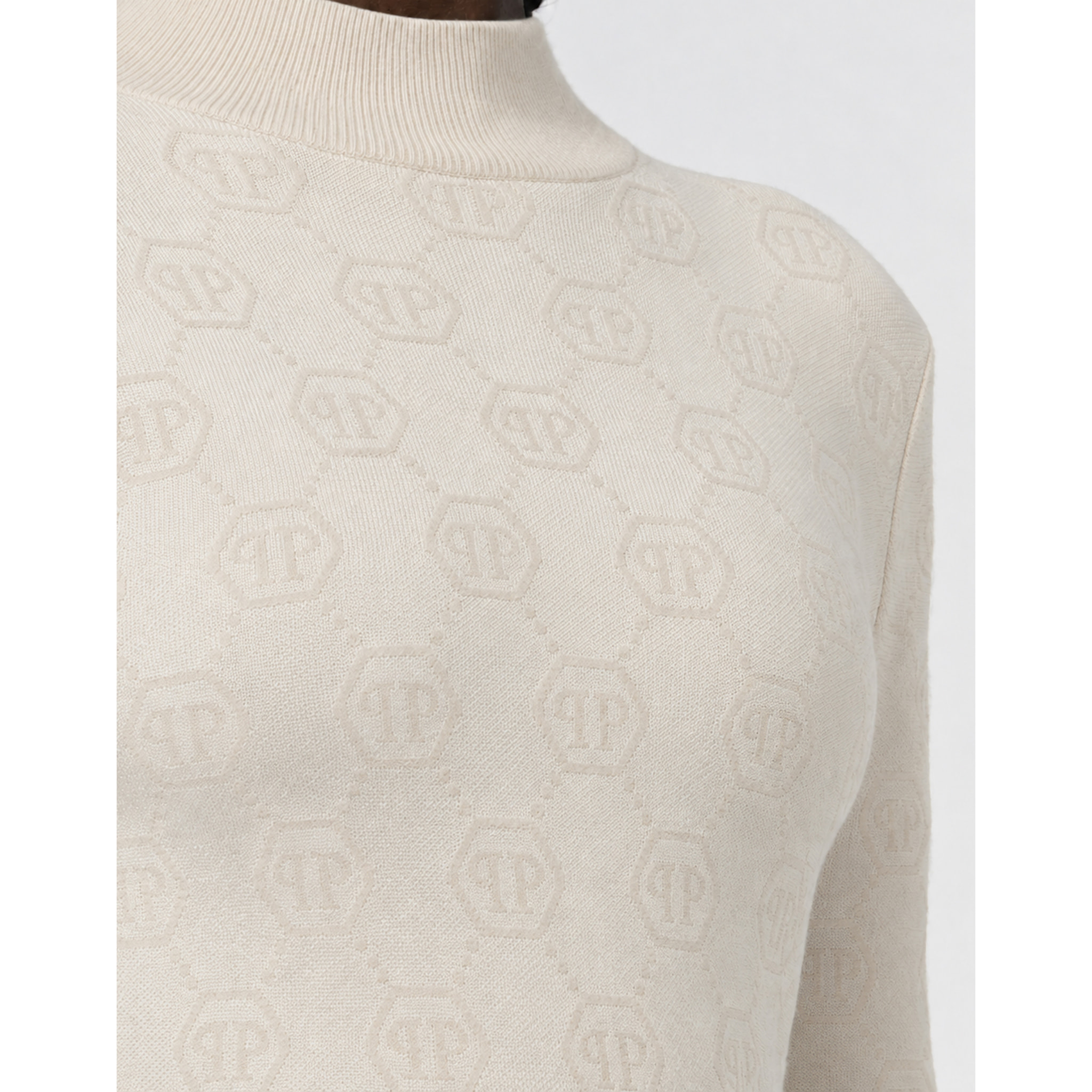 PHILIPP PLEIN Vestido de día de punto MONOGRAM