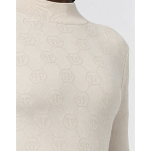 PHILIPP PLEIN Vestido de día de punto MONOGRAM