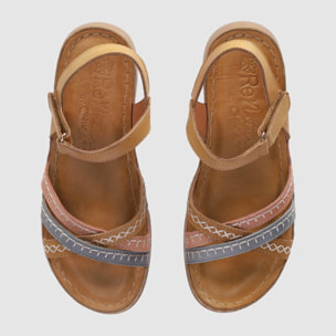 Sandalias de Piel - Cuero - Tacón: 3 cm