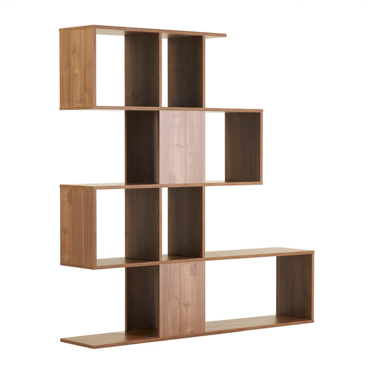 Bibliothèque séparateur design finition bois noyer L139 cm COMO