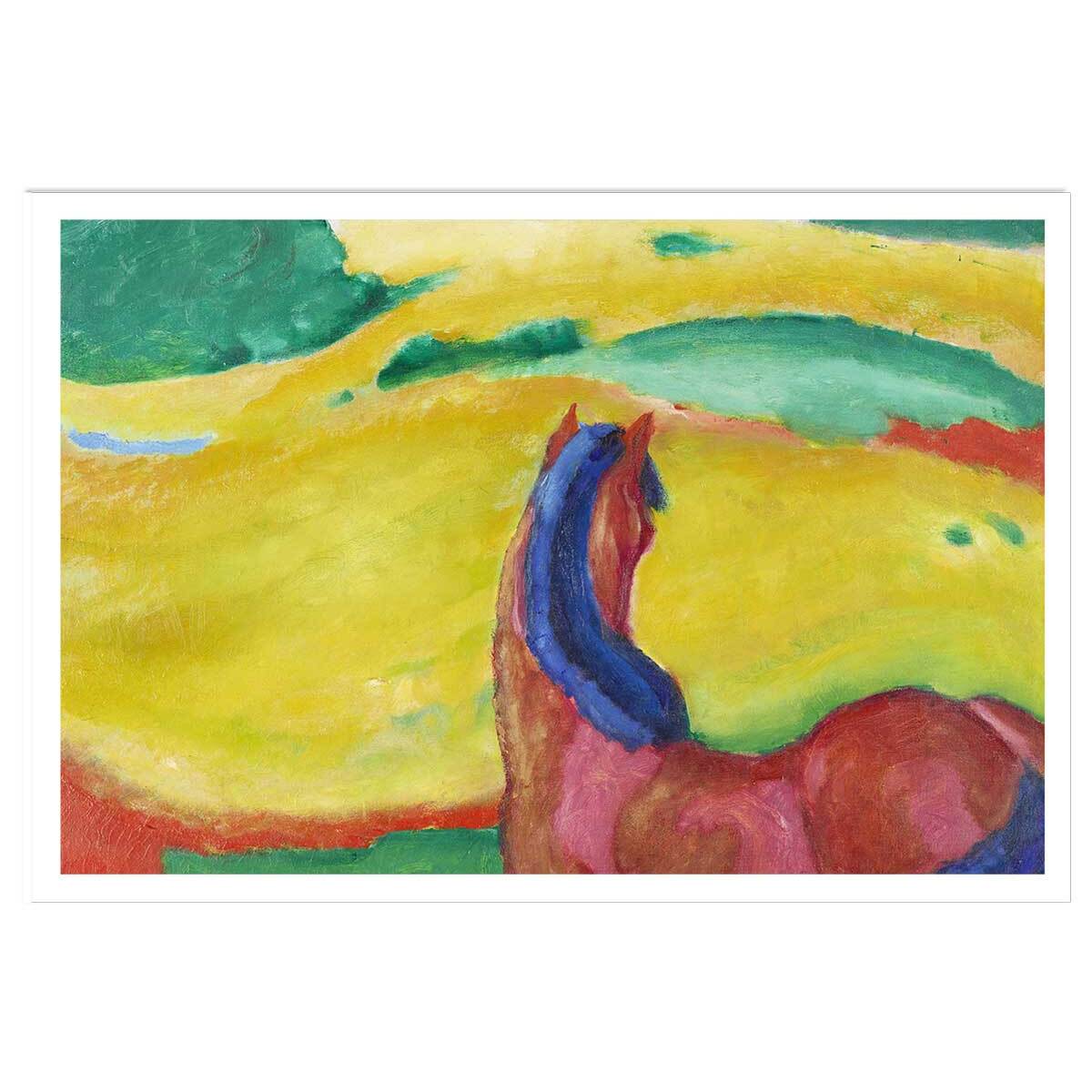 Poster Chevaux dans le paysage par Franz Marc Affiche seule