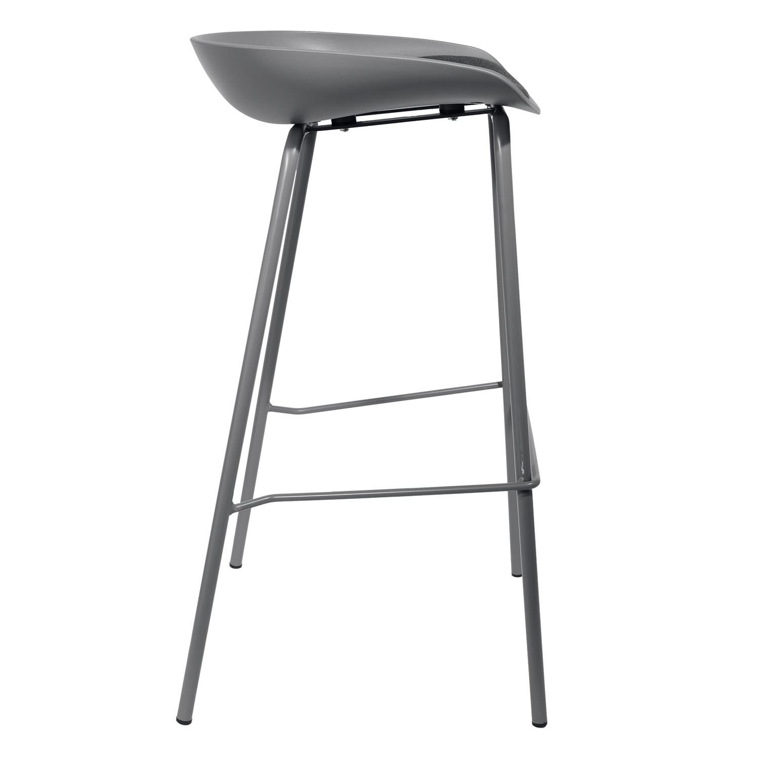 Tabouret De Bar Hella Gris - Lot De 2