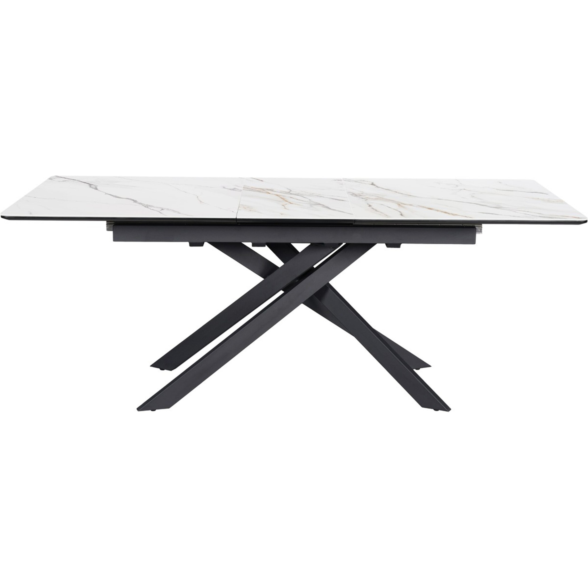 Table à manger extensible 6/8 couverts en céramique effet Marbre - SIVAS