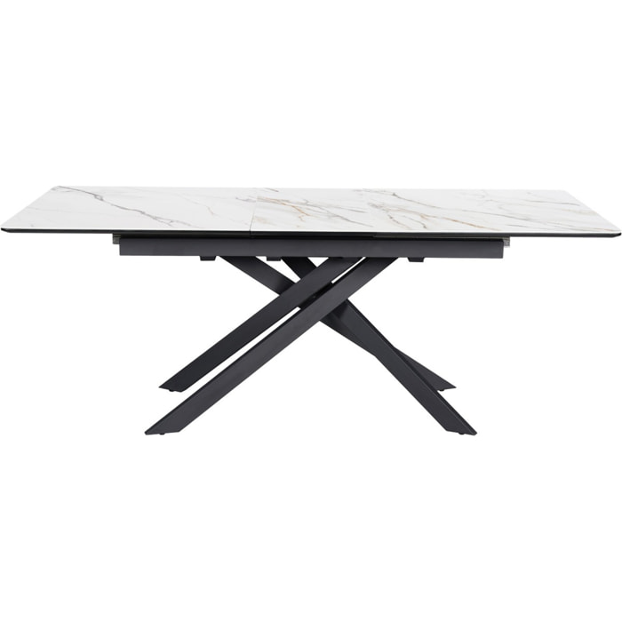Table à manger extensible 6/8 couverts en céramique effet Marbre - SIVAS