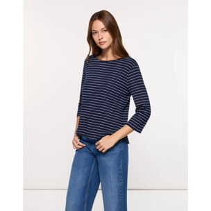 Camiseta Rayas Azul Marino - Teluk