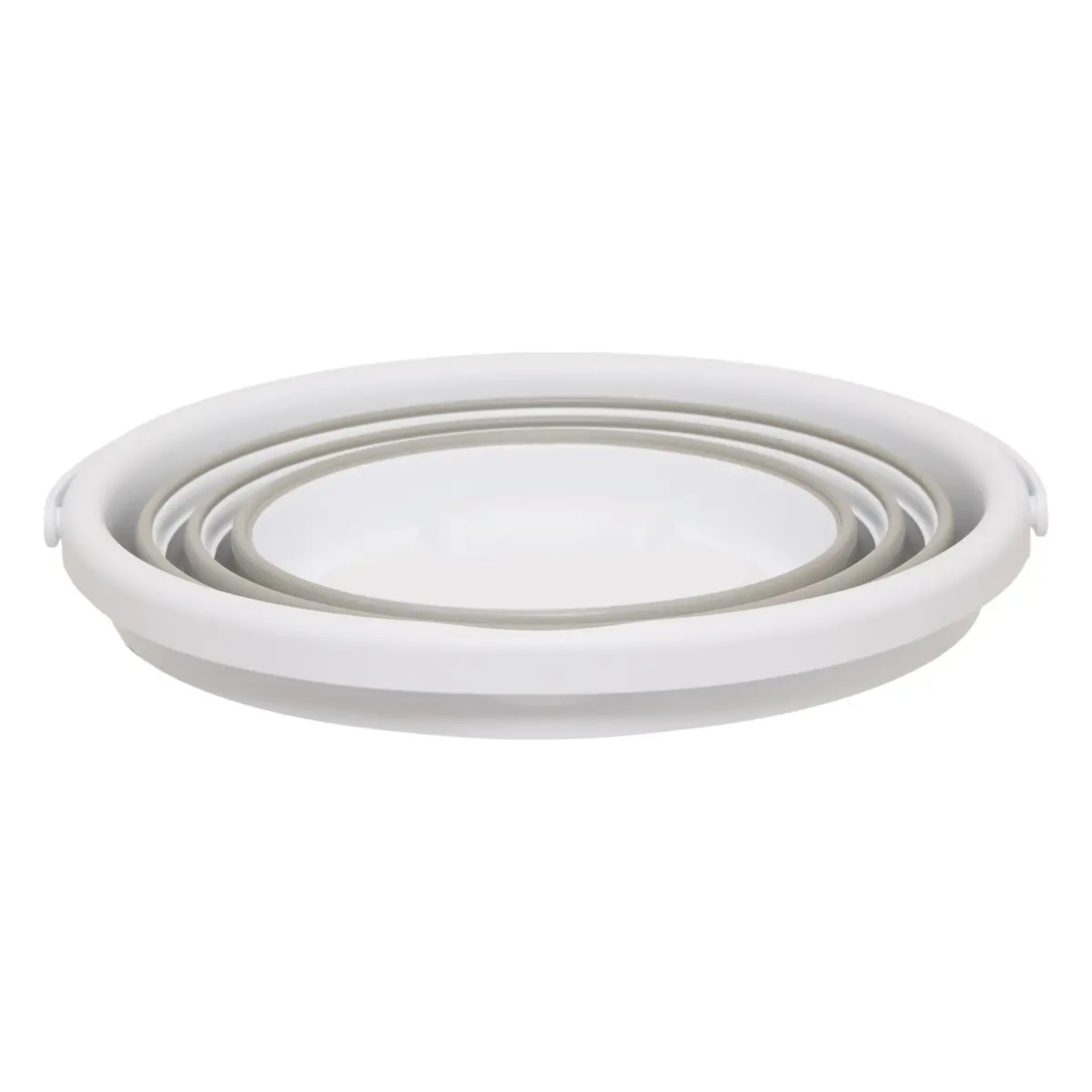 Seau pliable 10L blanc gris